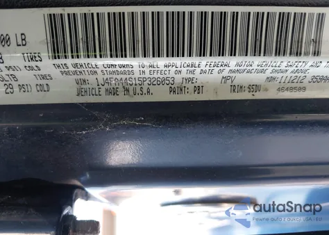 2005 Jeep Wrangler / Tj Unlimited из США, поврежденный, VIN 1J4FA44S15P326053